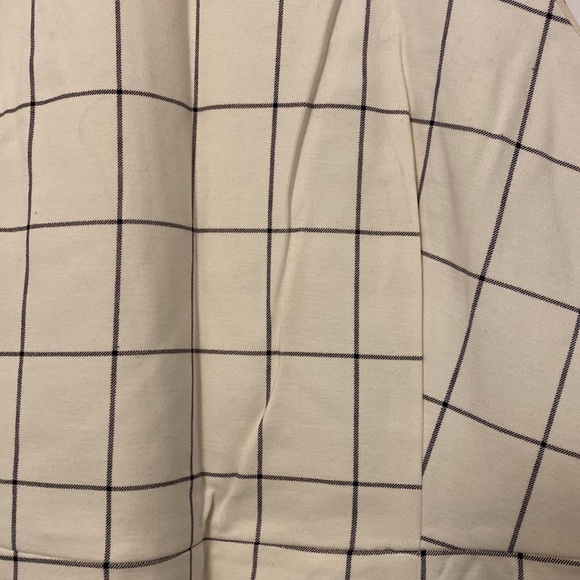 Banana republic cream and navy window pane dress. Size 14. New without tags - Picture 3 of 3